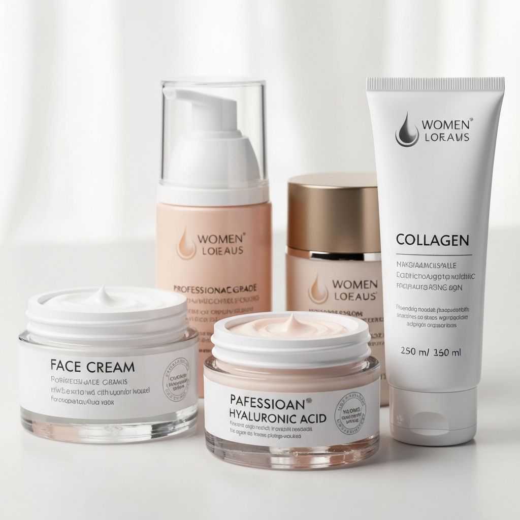 Women's face creams collection